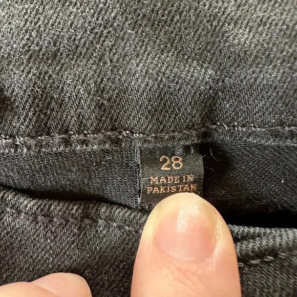 NWT FRYE Denim Jean—Addie Skinny Mid-Rise in Black. Size 28 - Picture 3 of 5